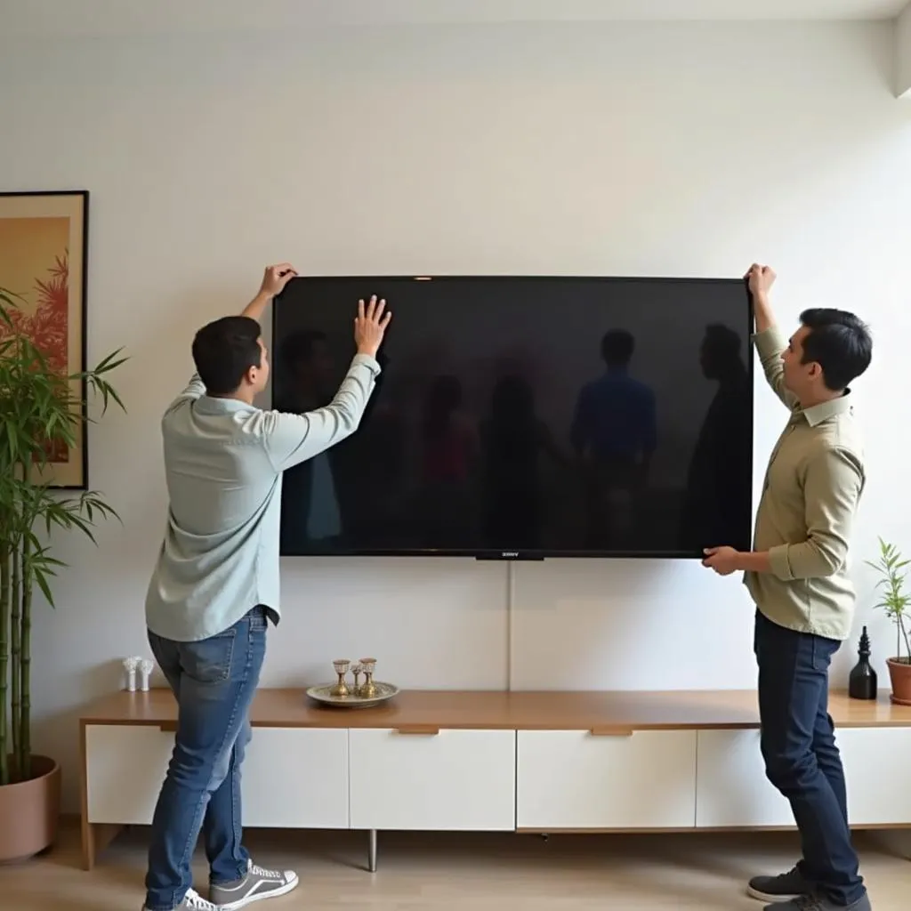 Mounting a Sony Bravia TV on the wall