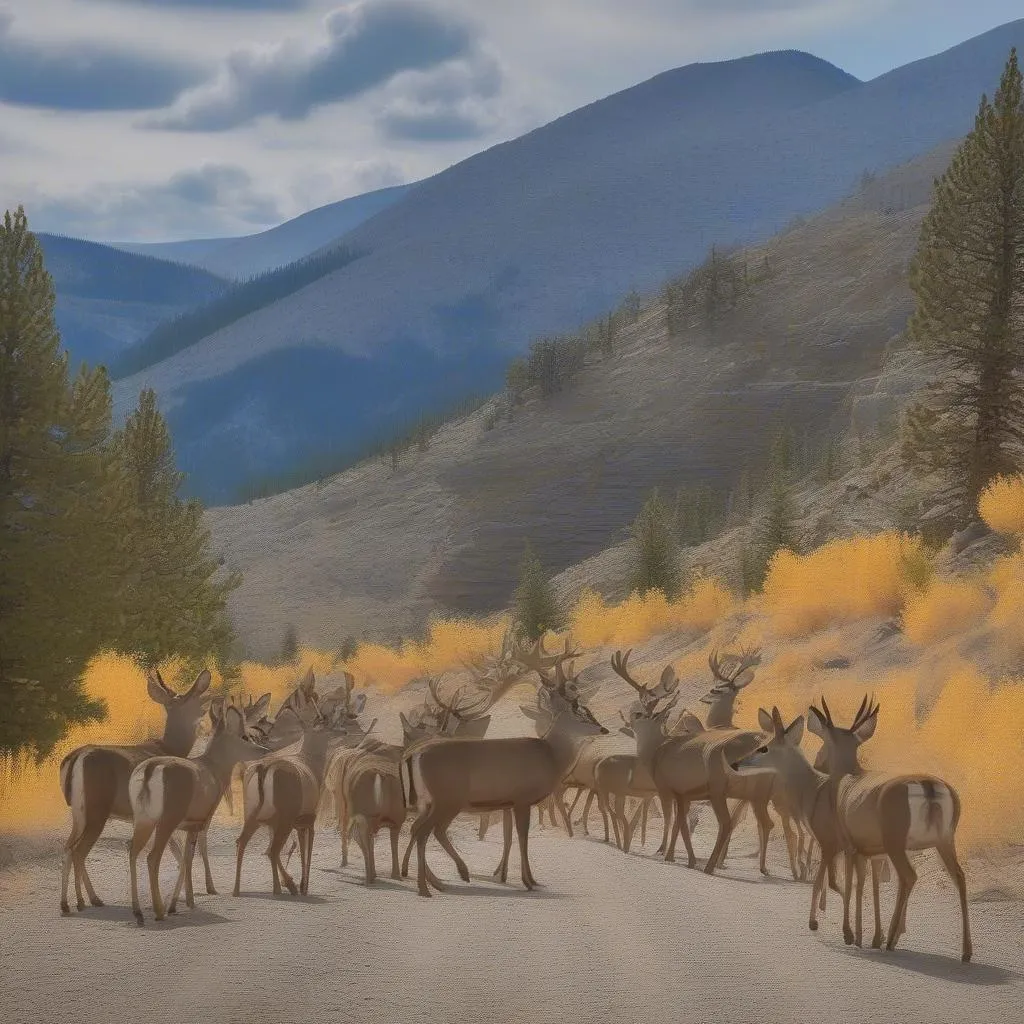 Mule deer migration