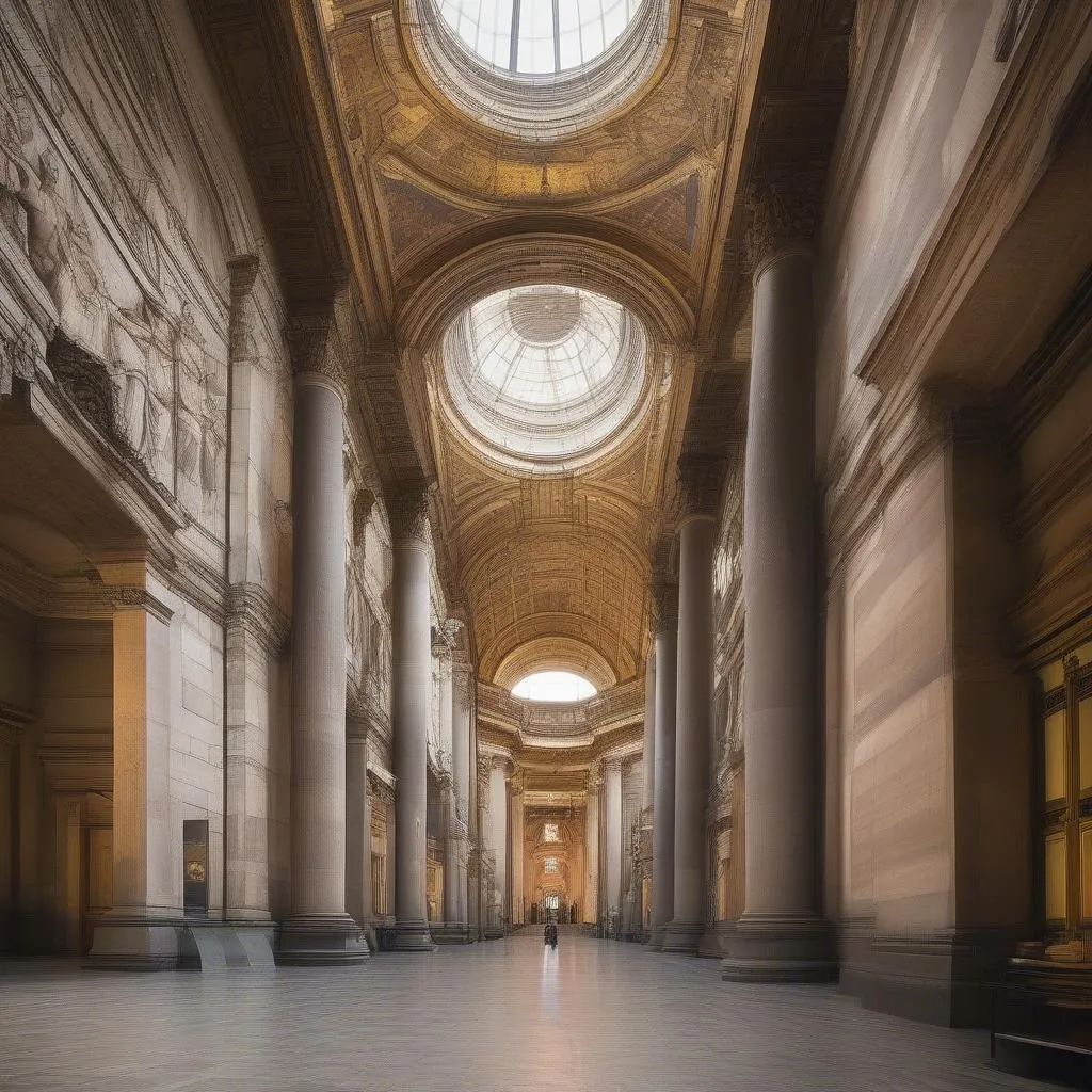 Panoramic view of Museum Island with its iconic museums