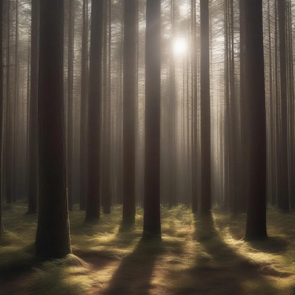 Tranquil Pine Forest