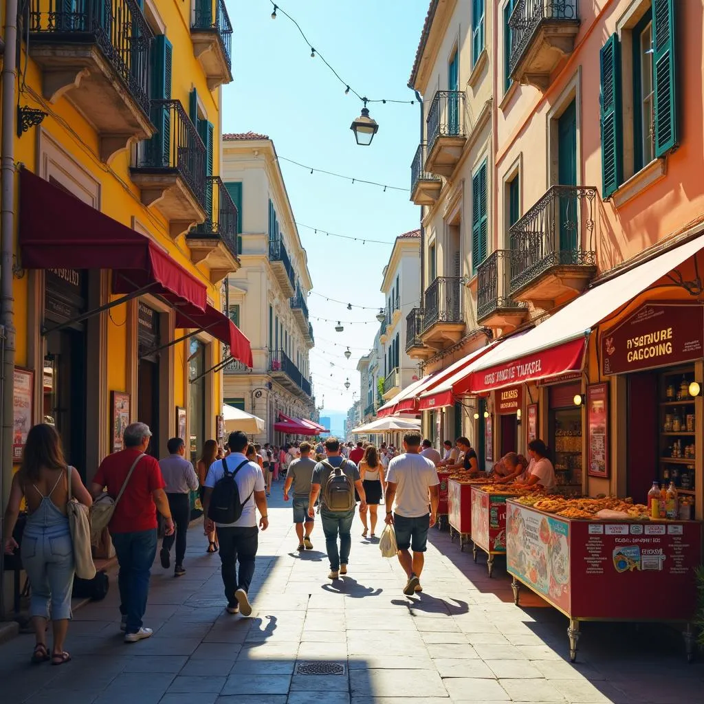 Naples Via Toledo Street