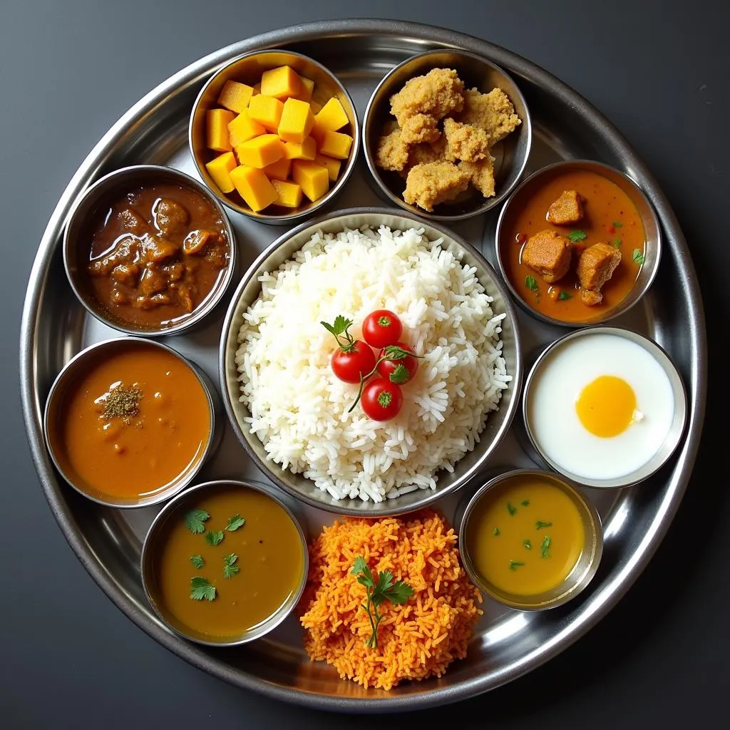 Nepalese Thali Arrangement