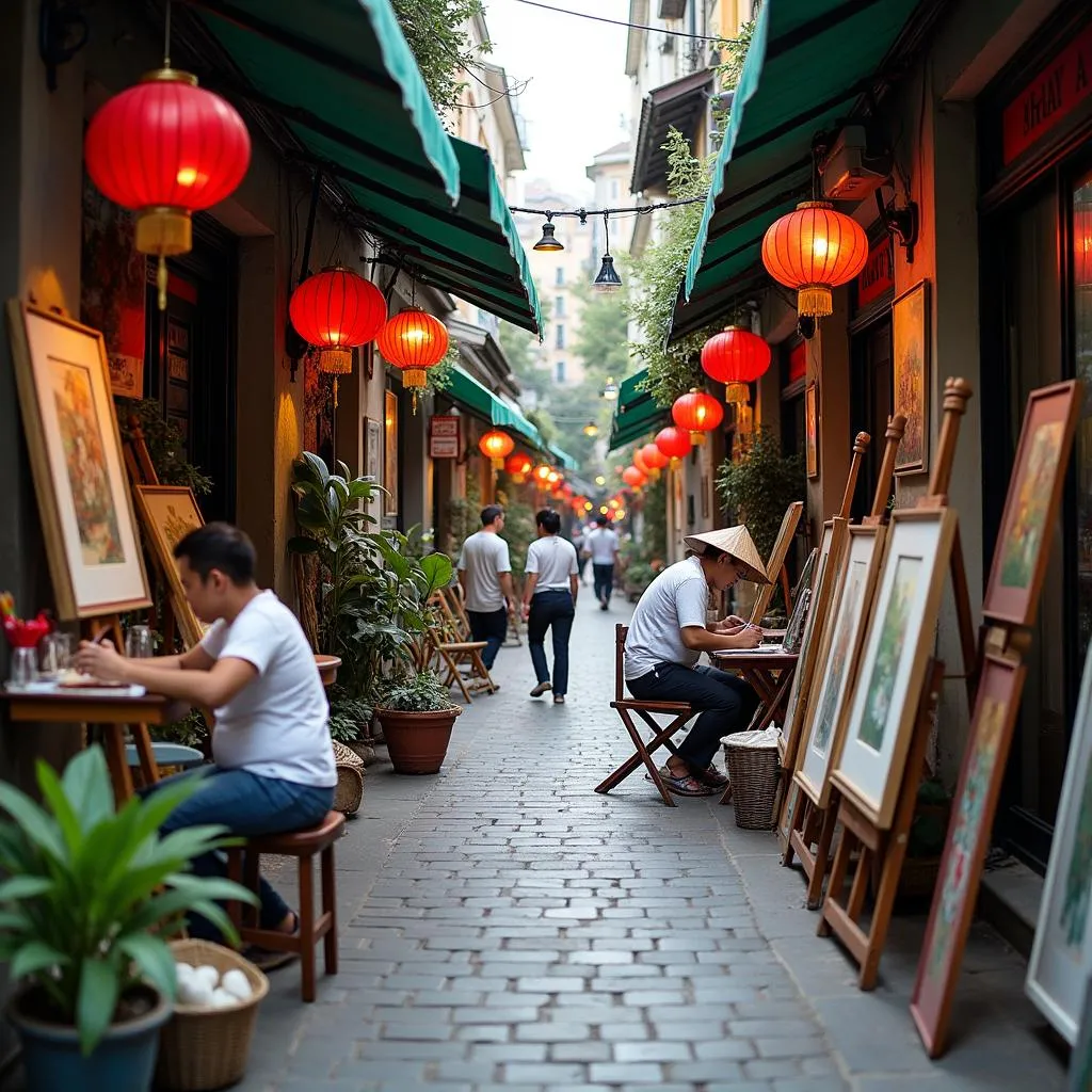 Nguyen Xien Street Art Alley