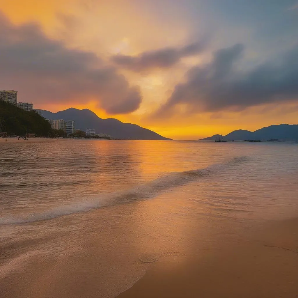 Nha Trang Beach Sunset