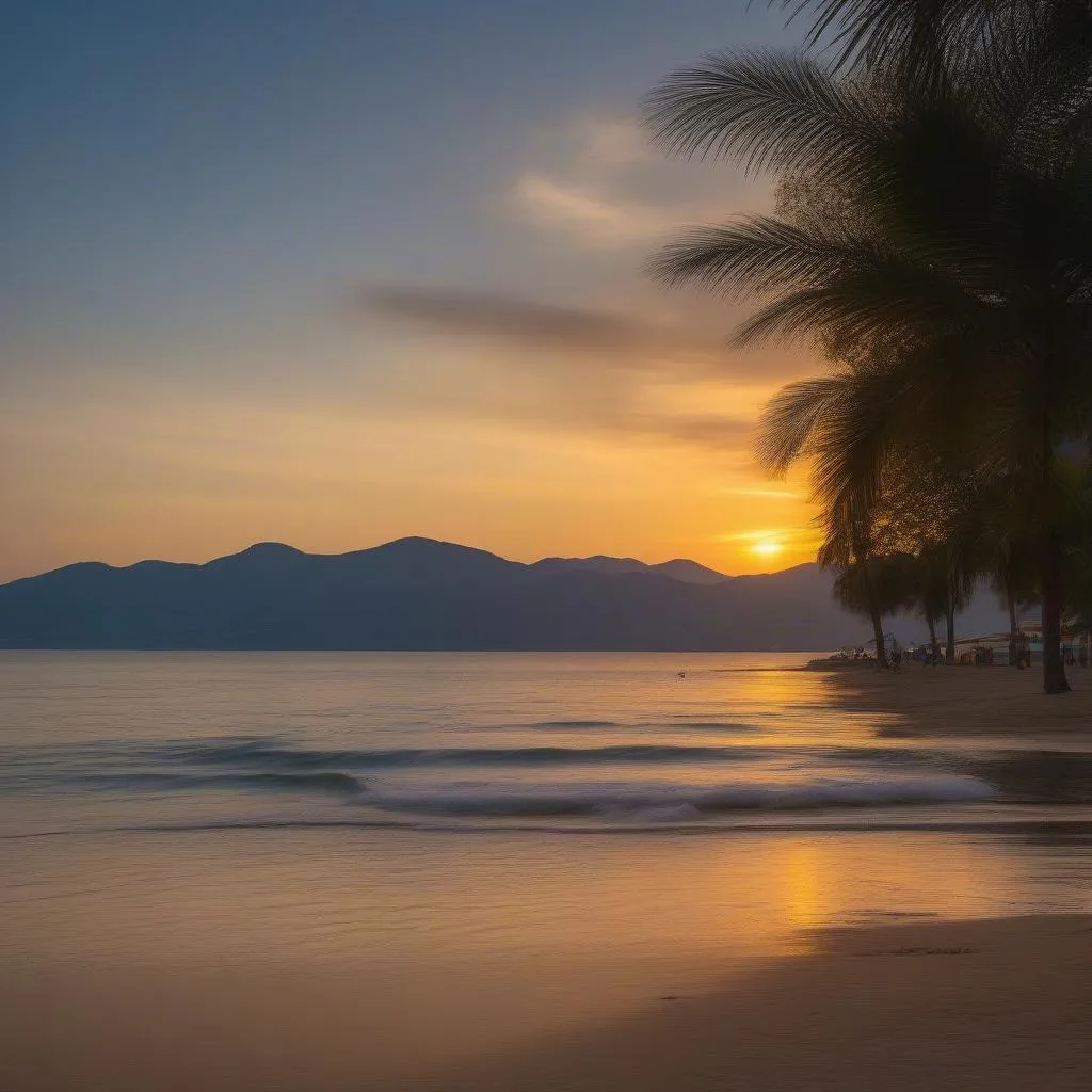 Nha Trang Beach Sunset