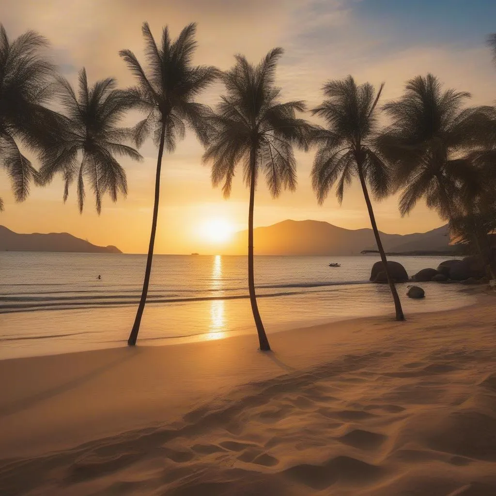 Nha Trang Beach Sunset