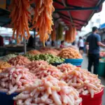 Dried squid for sale in a Nha Trang market