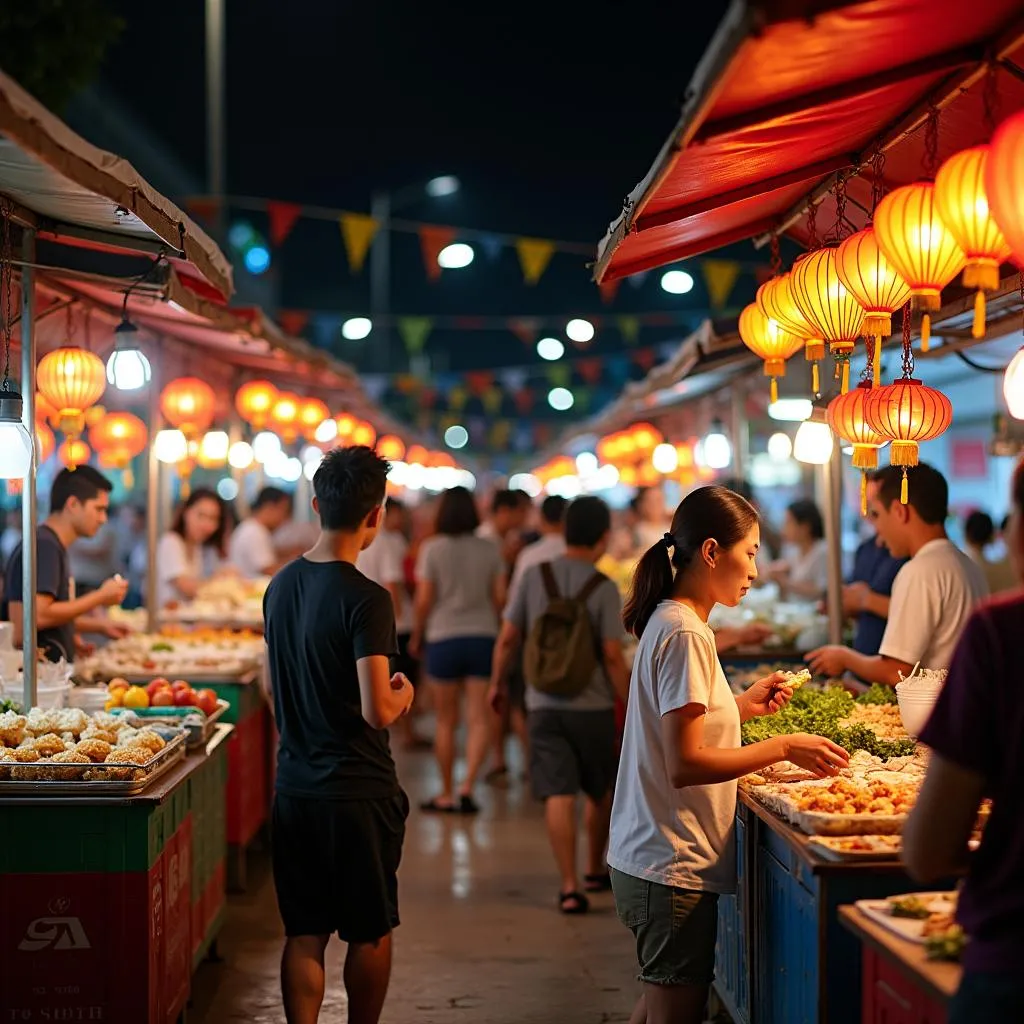 Nha Trang bustling night market