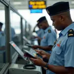 Nigerian Immigration Officer at Airport