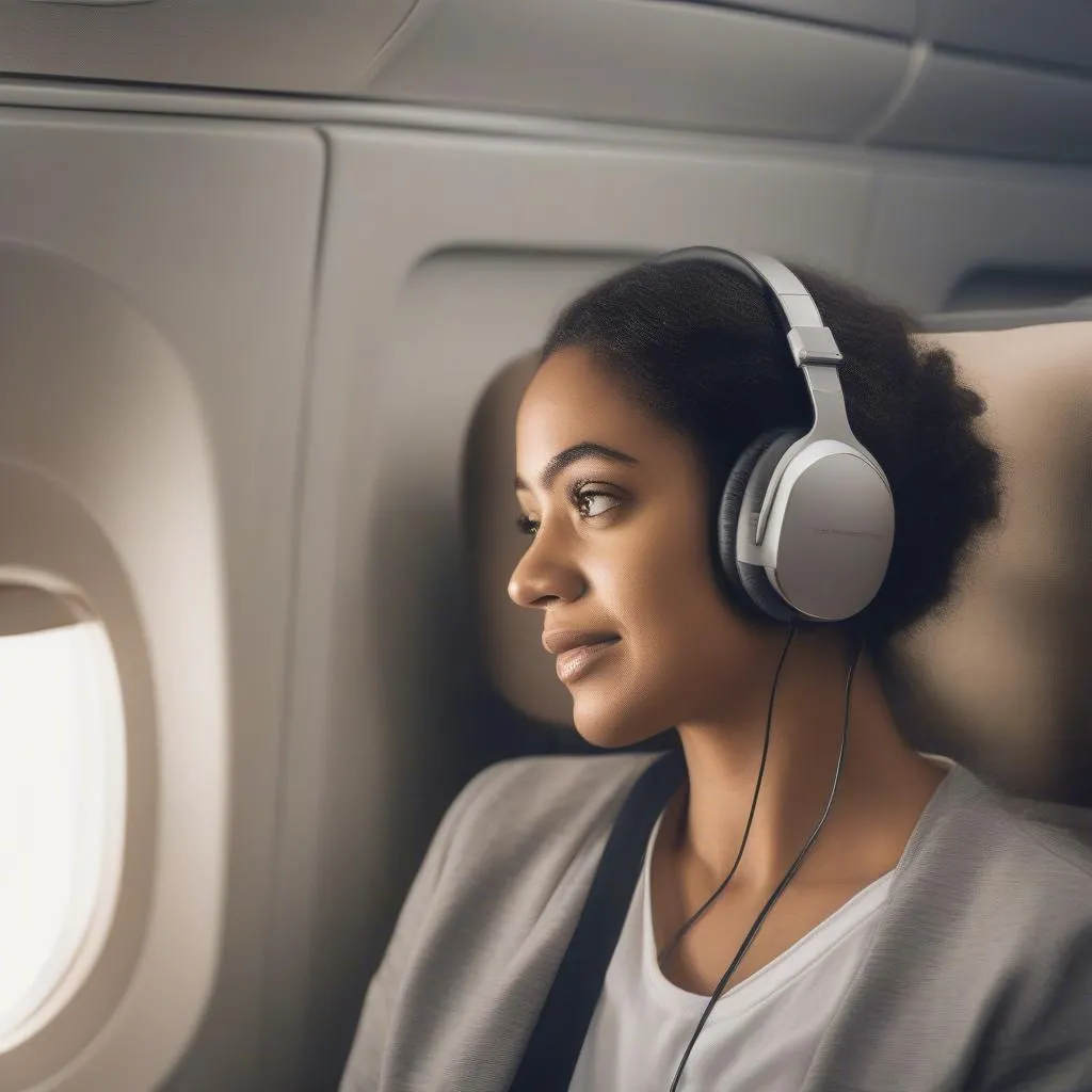 Noise canceling headphones for airplane