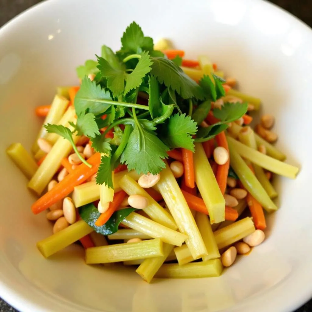 Green Papaya Salad in a Bowl