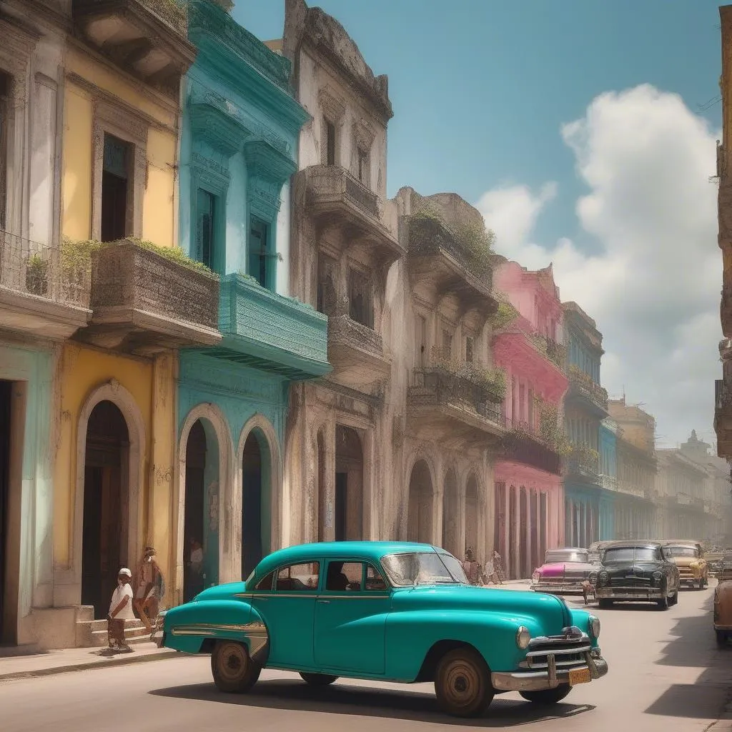 Old Havana Street Scene