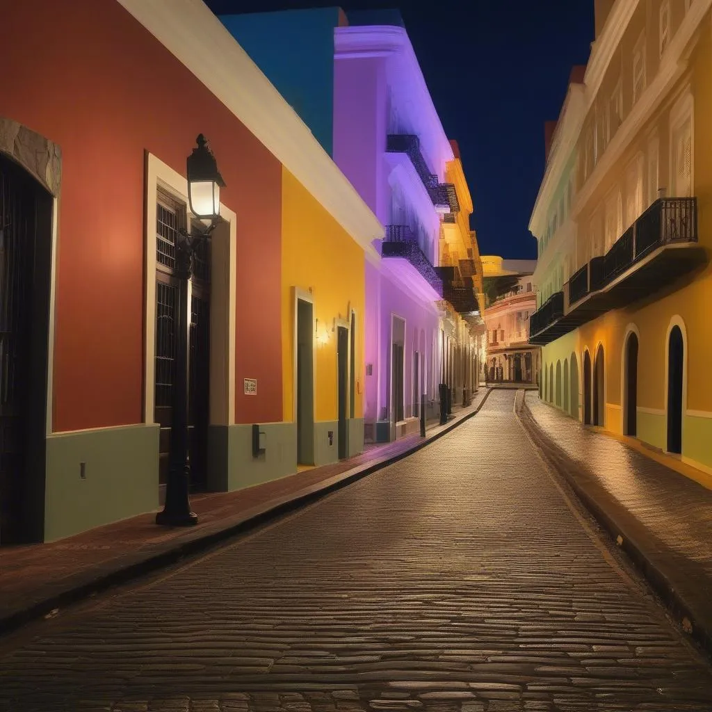 Old San Juan at Night