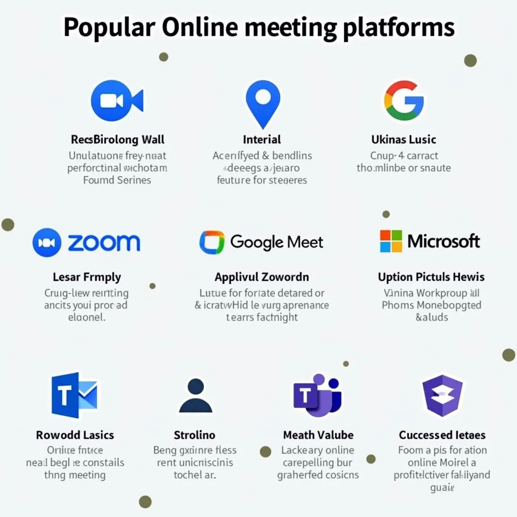 Popular online meeting platforms