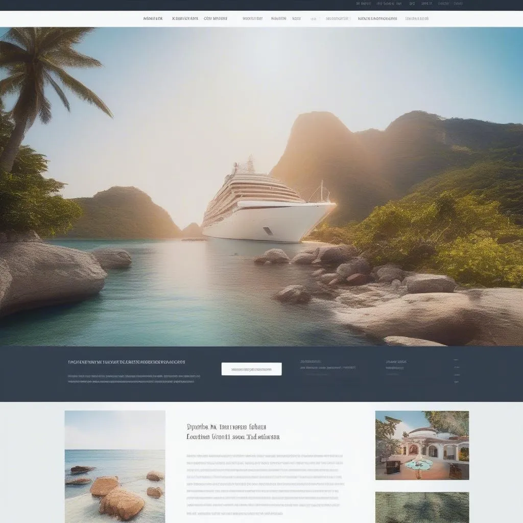 travel agent website