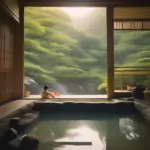 Relaxing in a Nagano Onsen