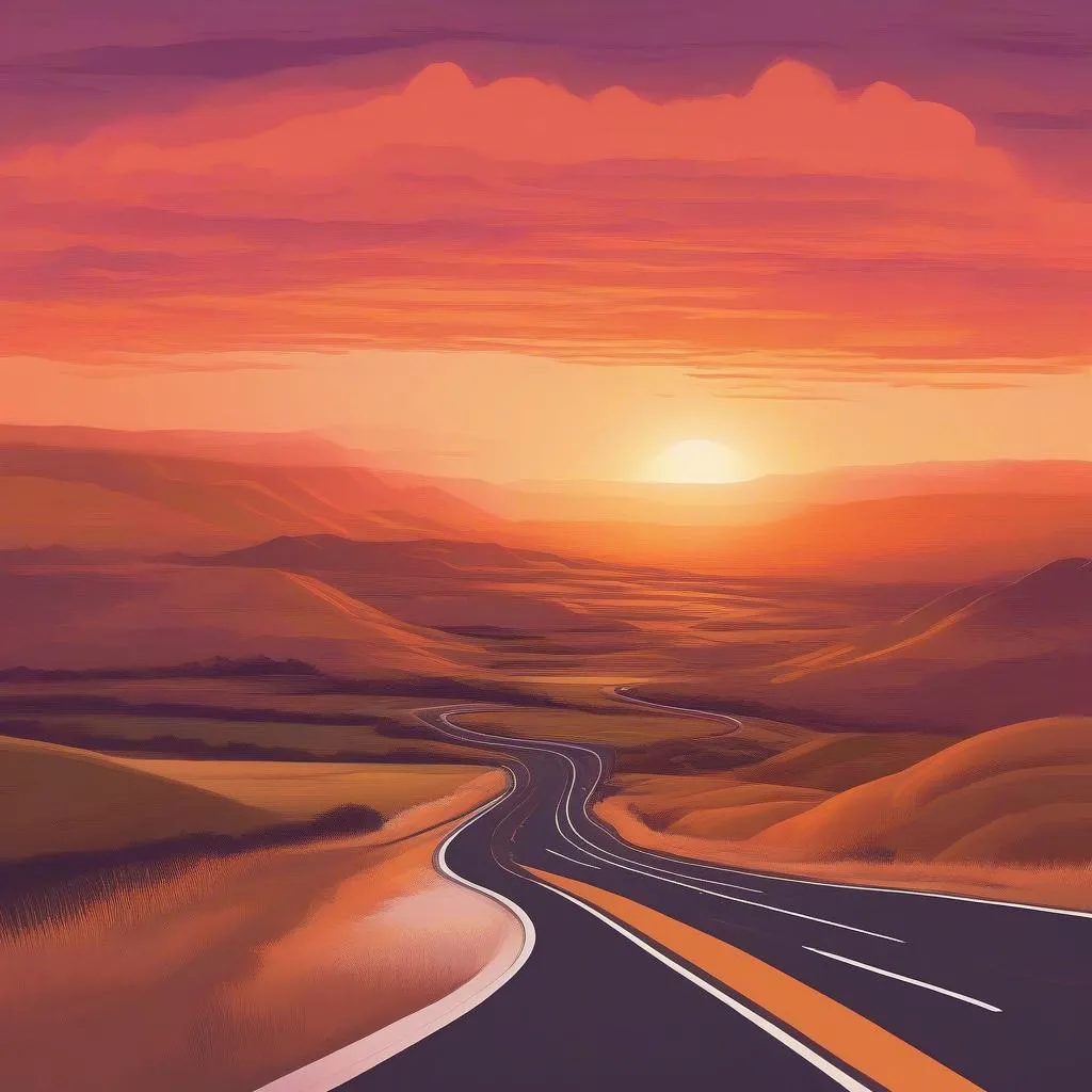 sunset-road-trip