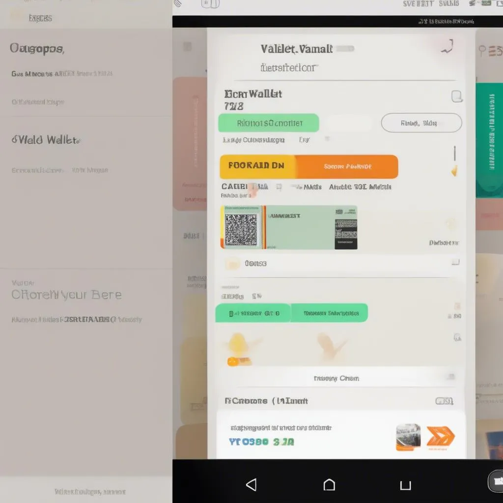 Digital Wallet on Phone Screen