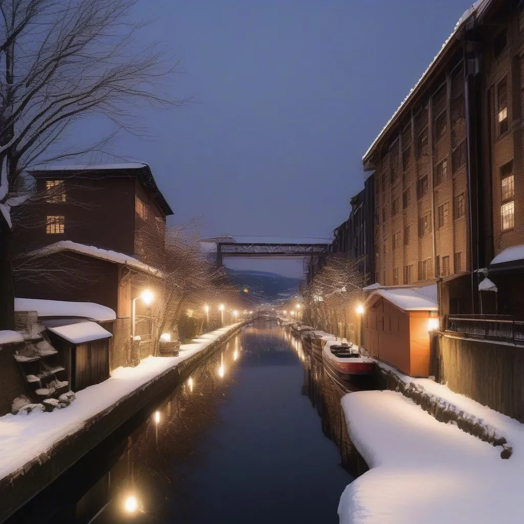 Otaru Canal in Winter