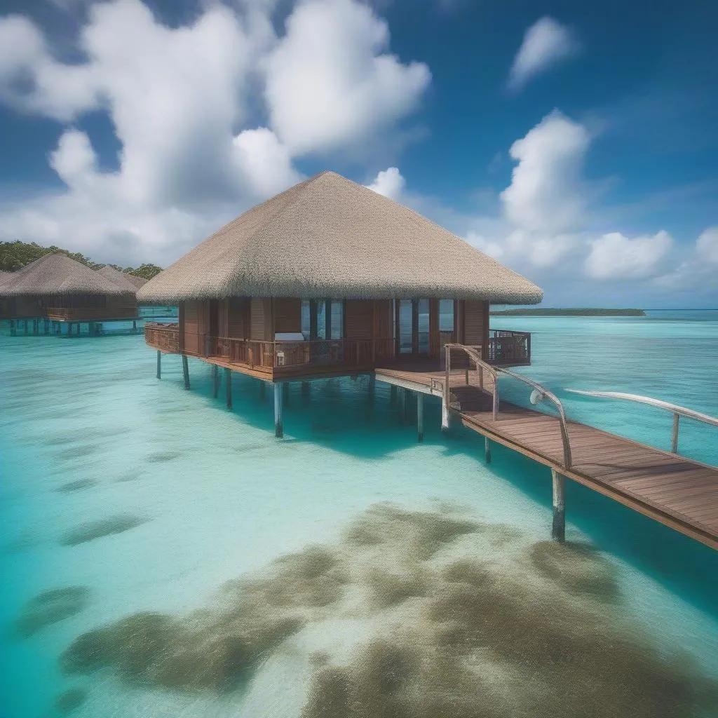 Luxurious Overwater Bungalow with Lagoon View