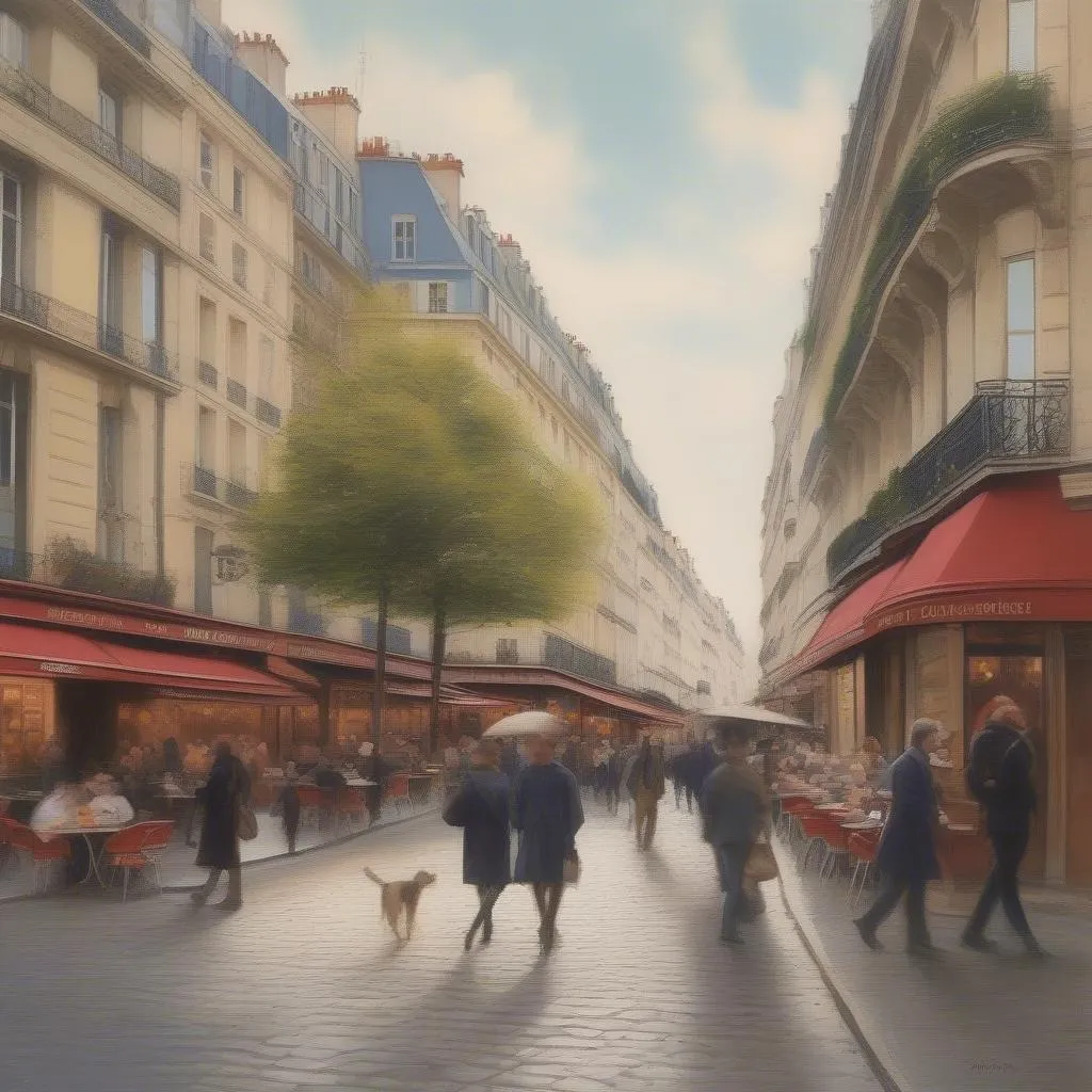 Parisian Street Scene