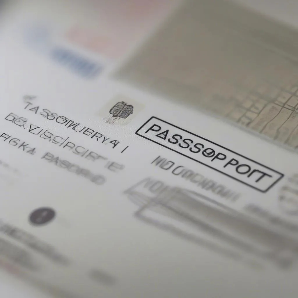 Passport Data Page