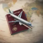 Open Passport on World Map