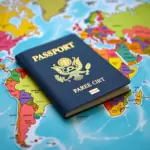 Open Passport on World Map