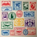 Collection of passport stamps