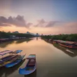 Hue River Sunset