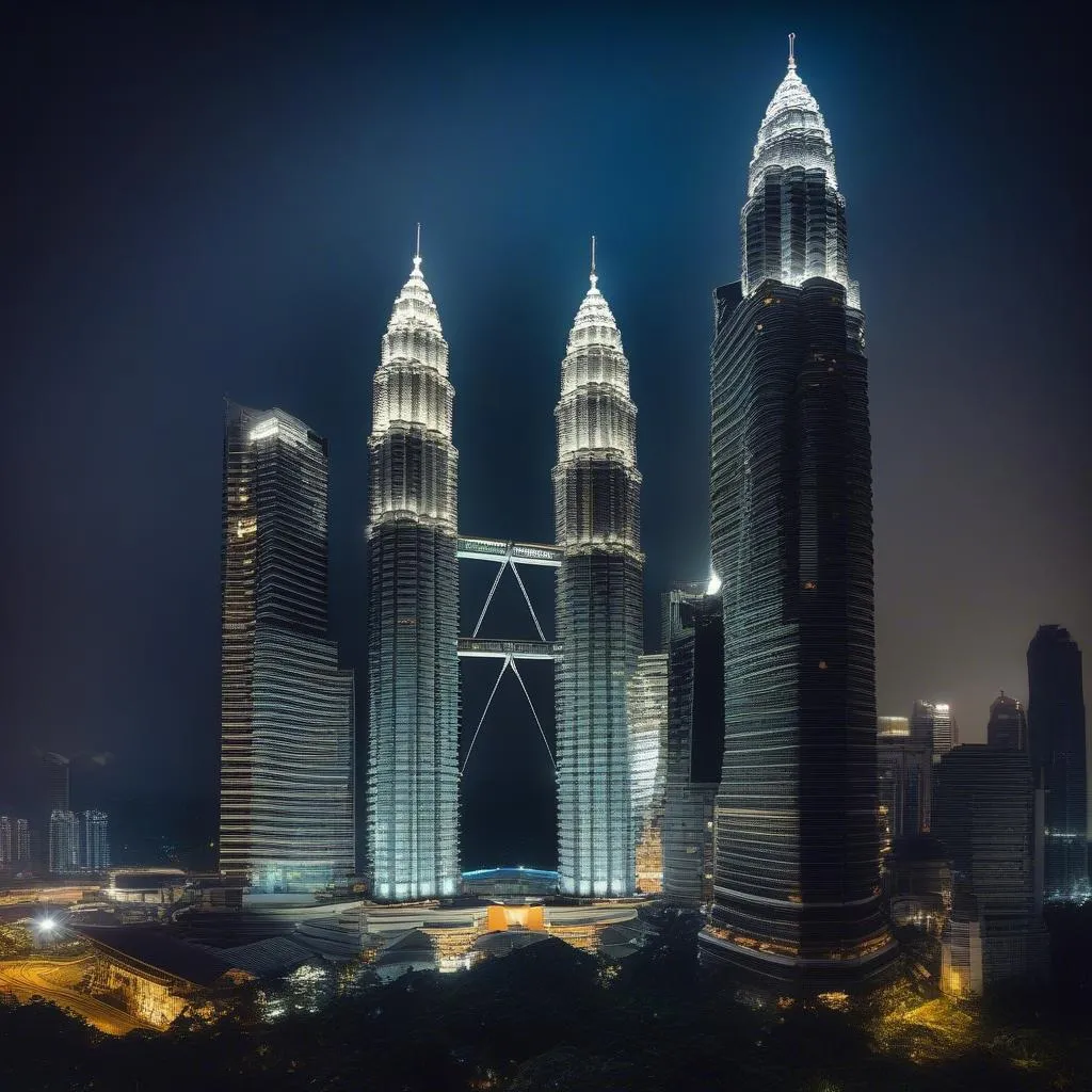 Petronas Towers Night View