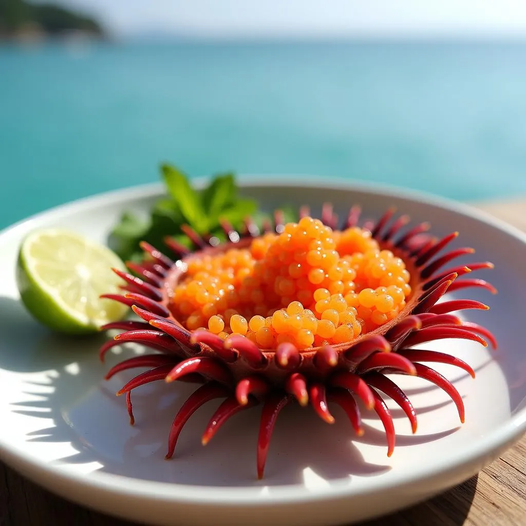 Fresh Sea Urchin in Phu Quoc