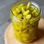 Pickled Mustard Greens in a Jar