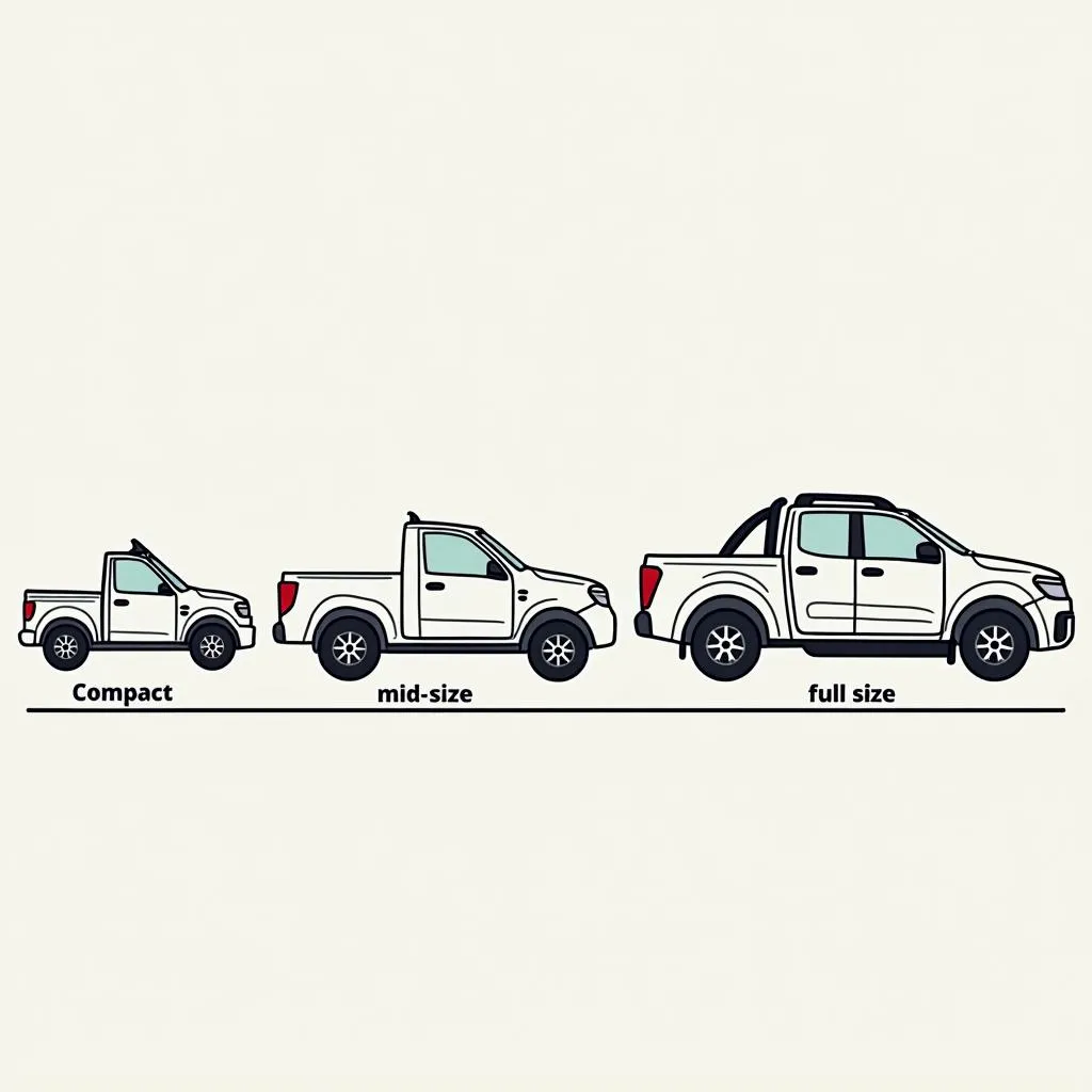 Pickup truck size comparison