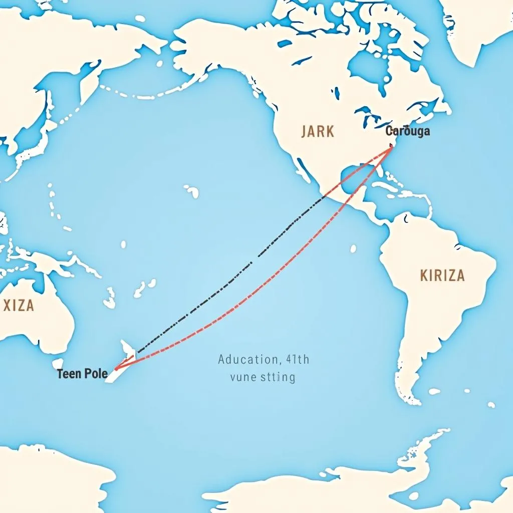 Plane Deflection due to Coriolis Effect