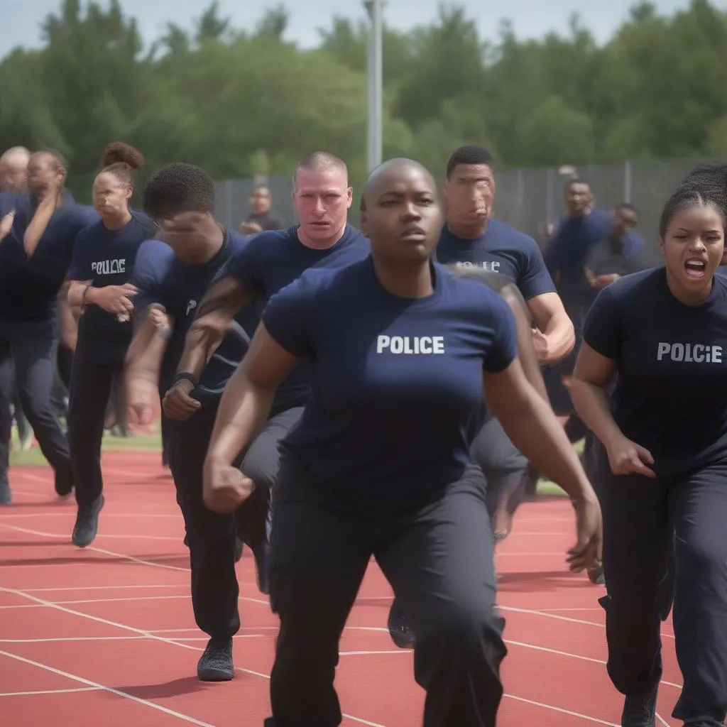 Police academy training