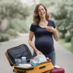 Packing for a trip during pregnancy