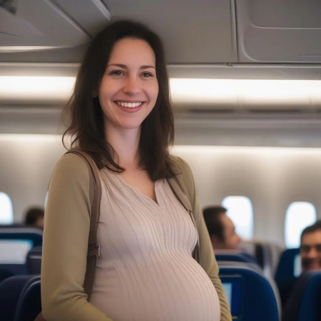 Pregnant Woman Traveling Internationally