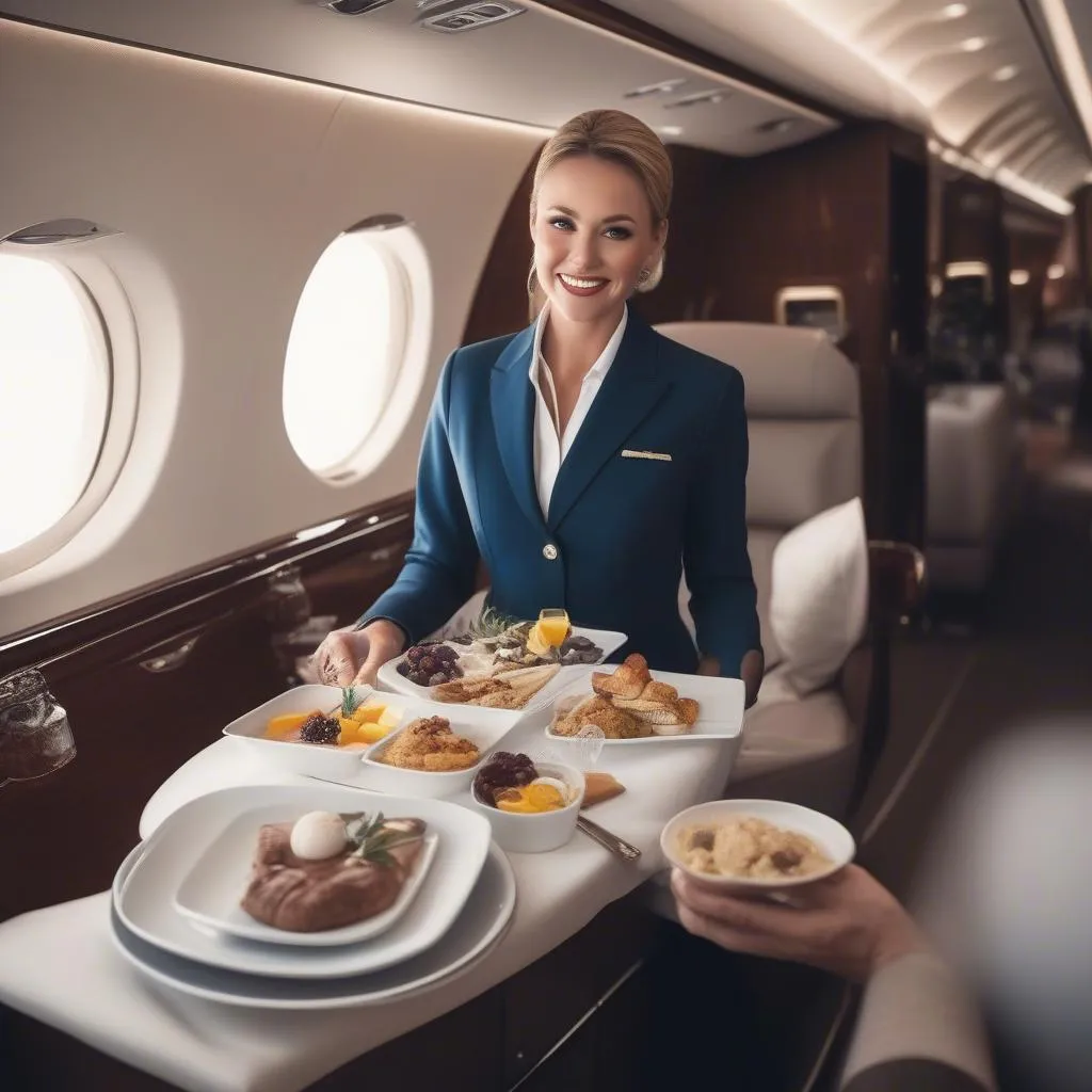 Private jet catering