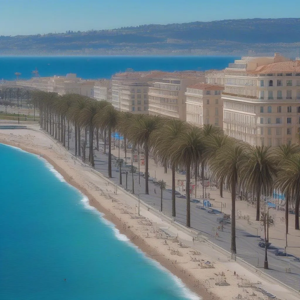 Promenade des Anglais in Nice, France