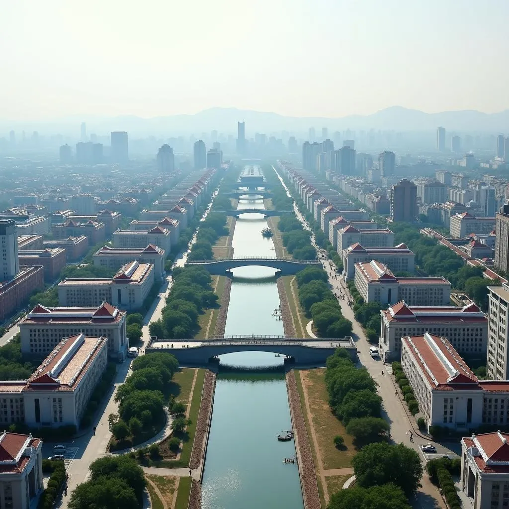 Pyongyang Skyline