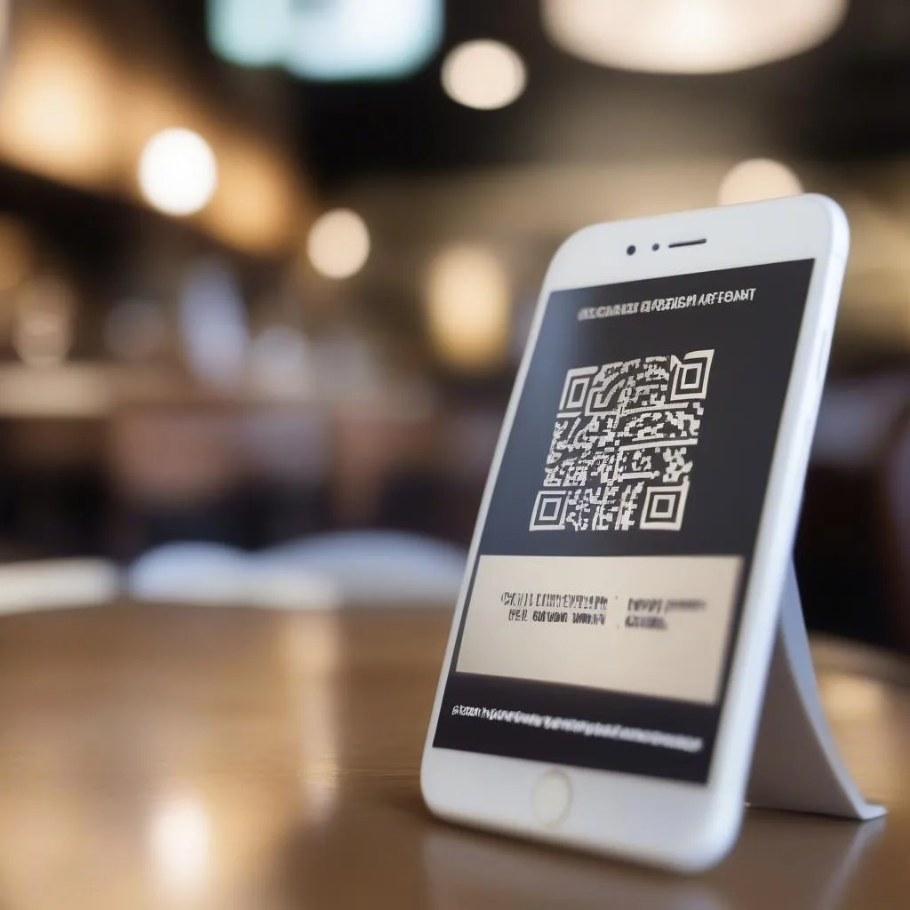 QR code for menu