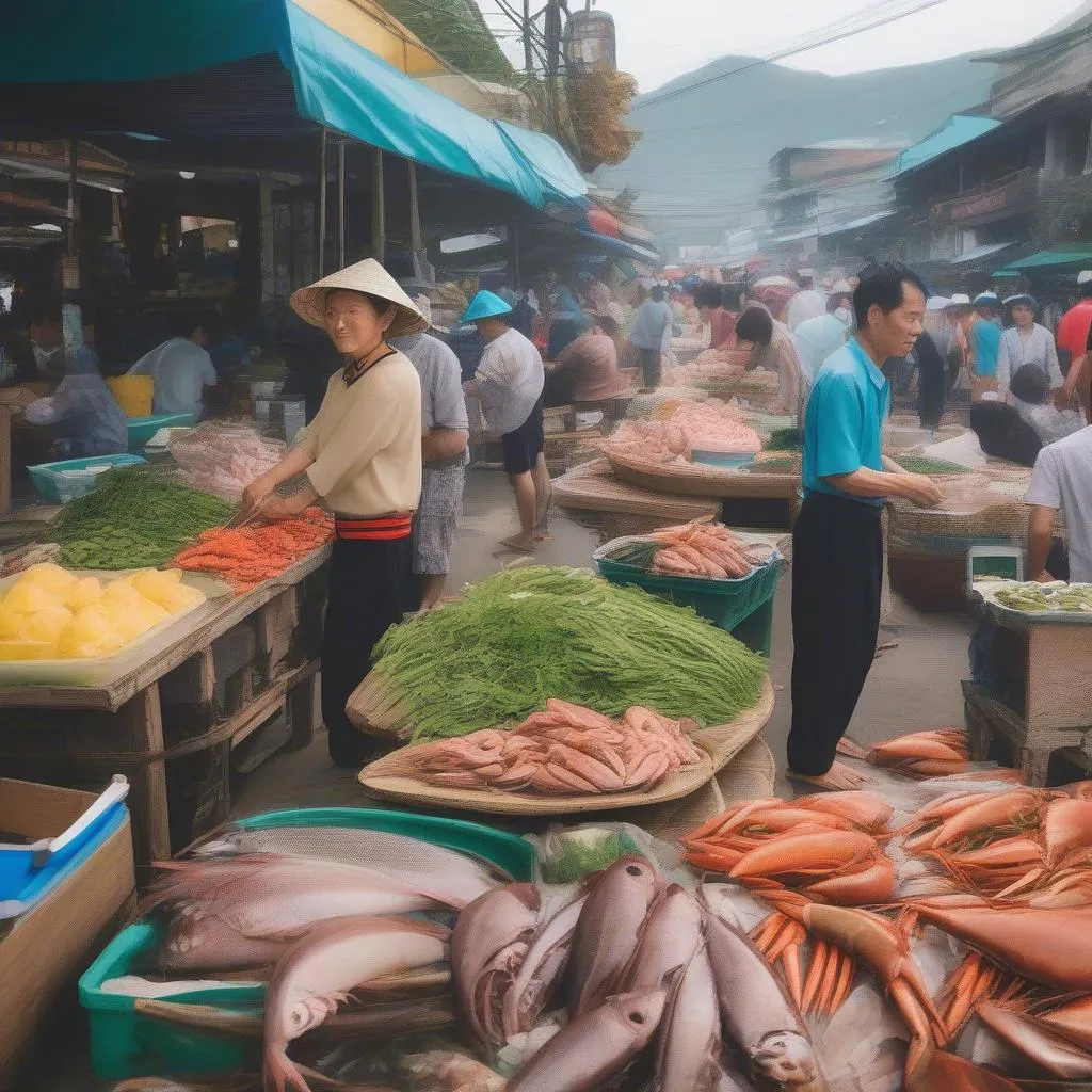 Quan Lan Island Local Market