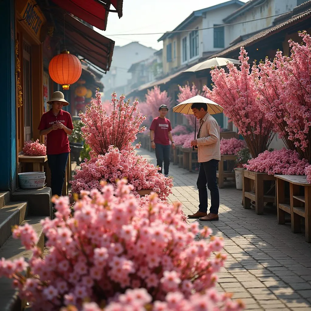 Quang Ba Flower Market Tet Preparations