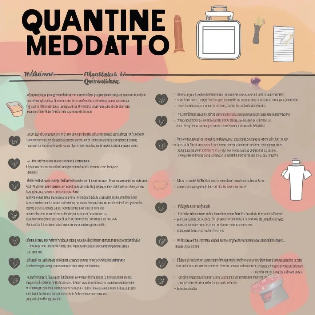 Travel Checklist for Quarantine