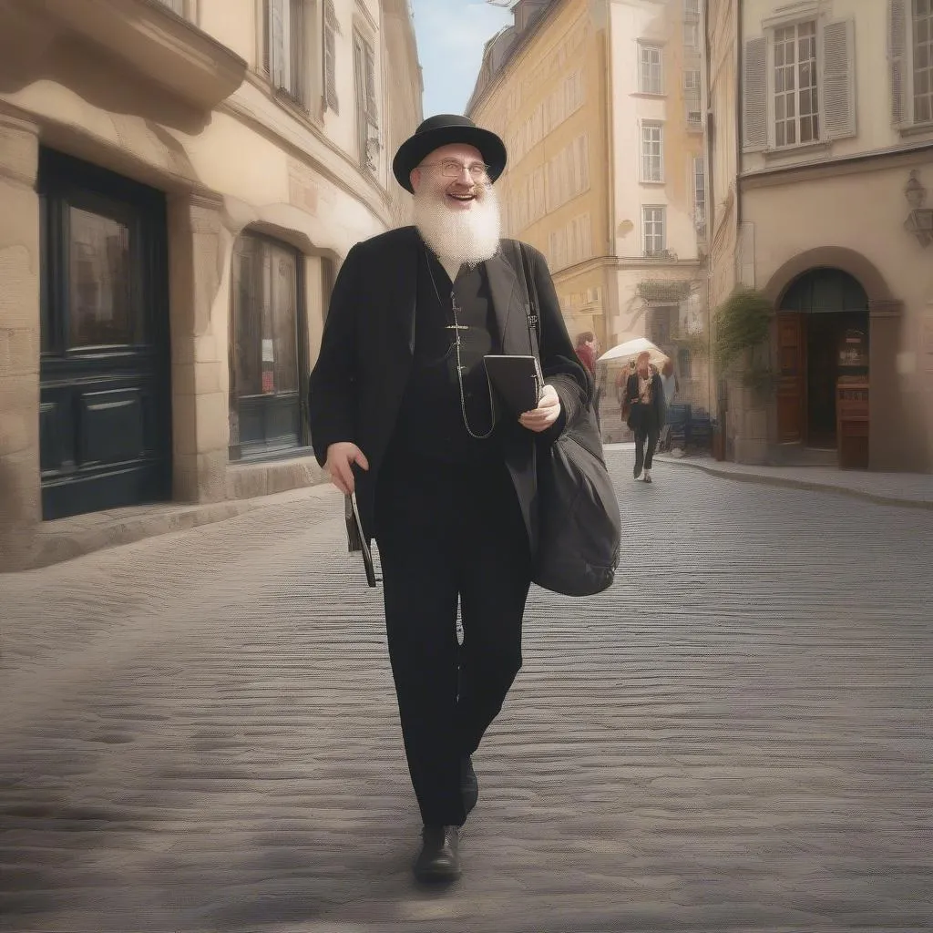 Rabbi Cohen exploring Europe