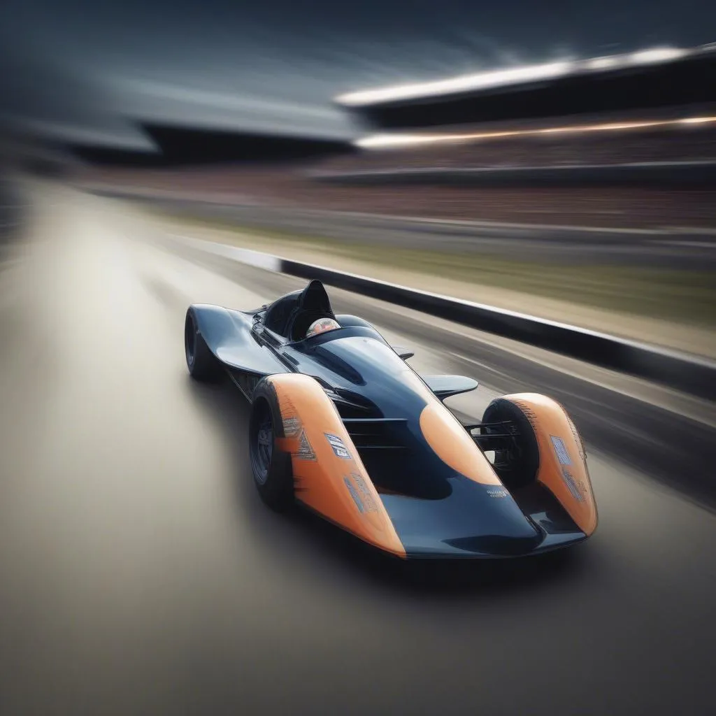 A Race Car on a Straight Track: The Thrill of Speed and the Journey of Exploration