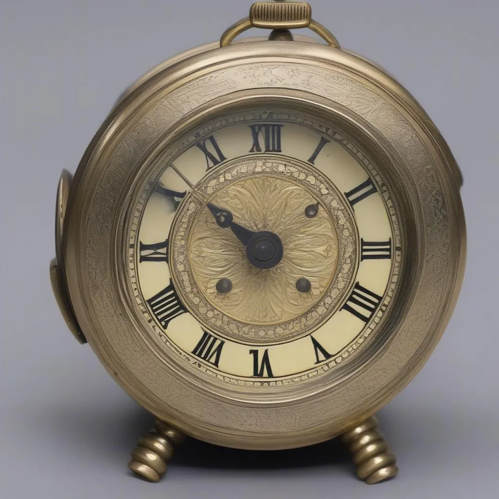 Rare Antique Travel Alarm Clock