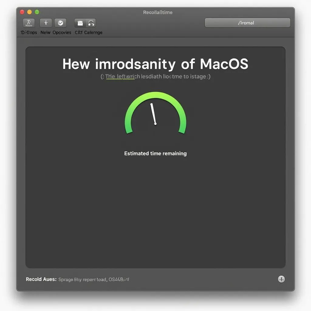 MacOS reinstallation progress bar