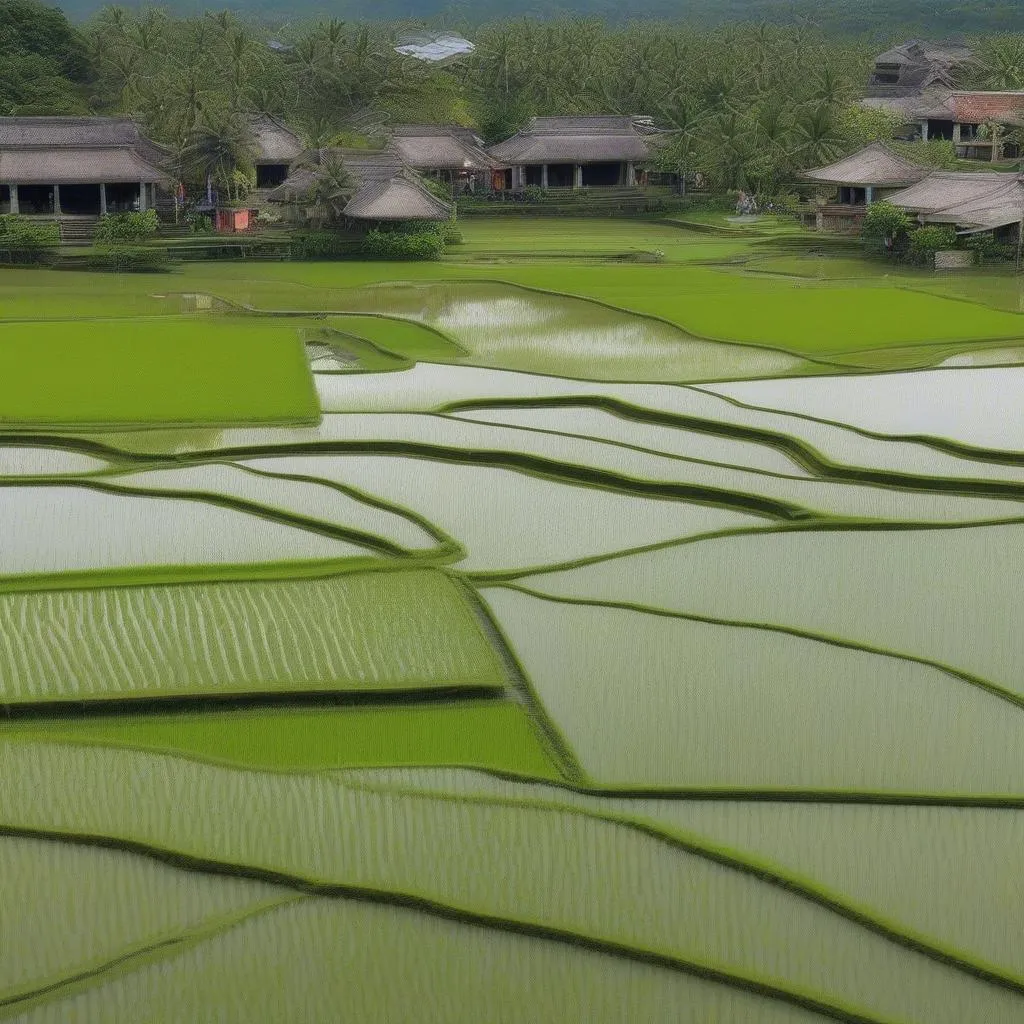 serene rice paddies